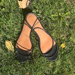 & other stories Elegant Black Strappy Sandals 39